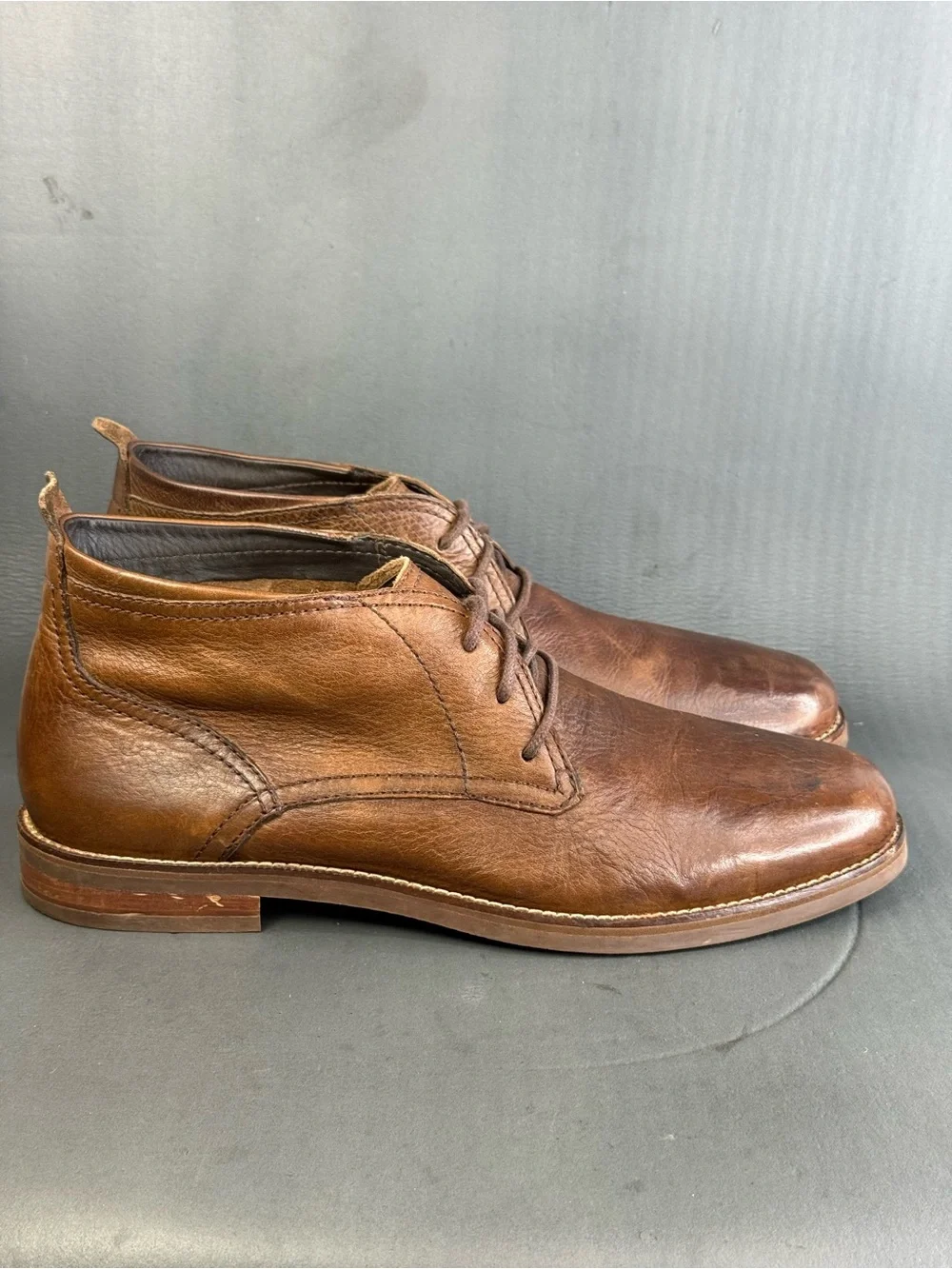 Cole Haan Men's Charles Brown Leather Comfort Chukka Boots shoes size 11.5